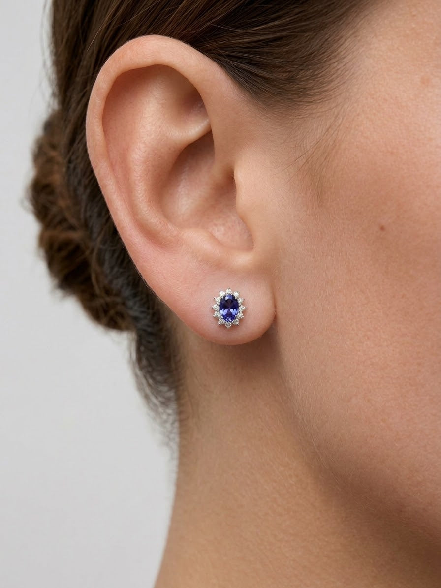 Pendientes Tanzanita Diana