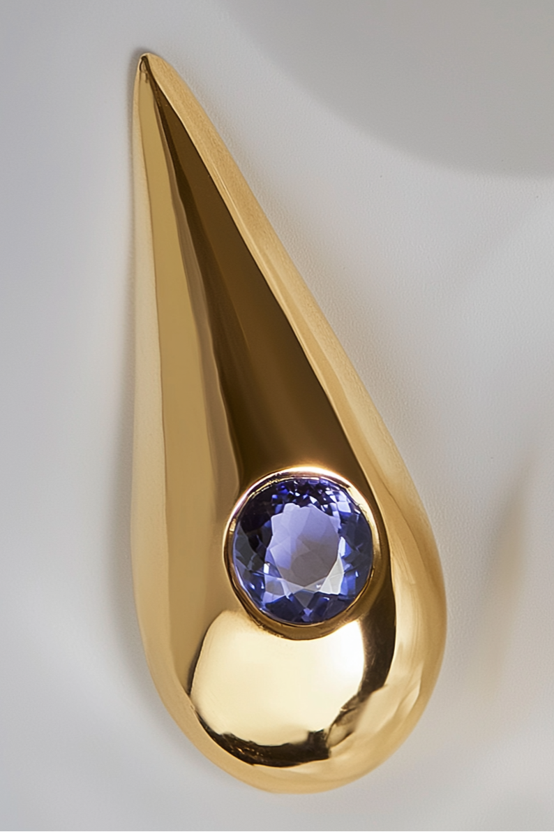 Pendientes Drop Tanzanita