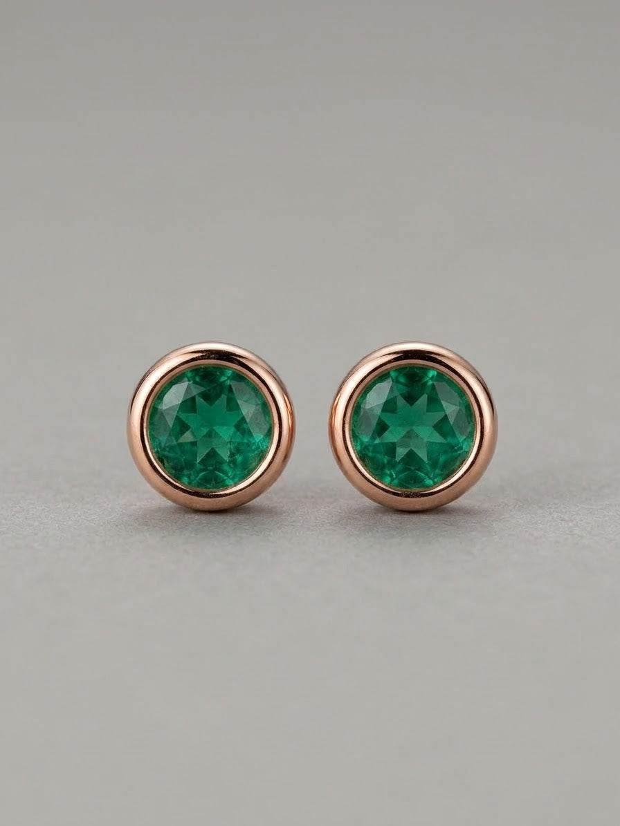Pendientes esmeralda Charlotte
