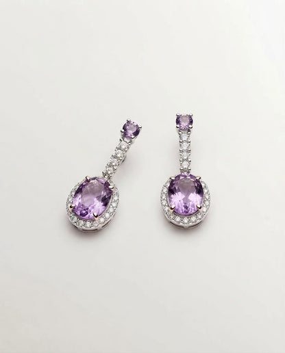 Pendientes amatista Kate