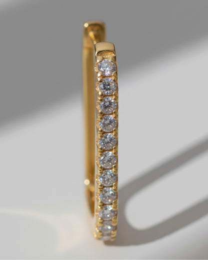 Pendientes aro rectangulares Cinderella