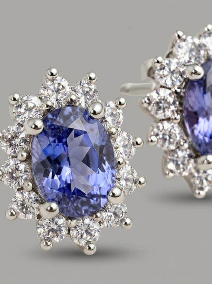 Pendientes Tanzanita Diana