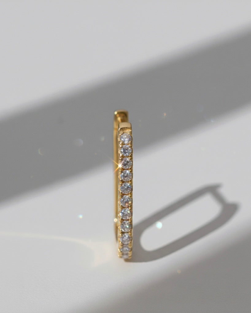 Pendientes aro rectangulares Cinderella