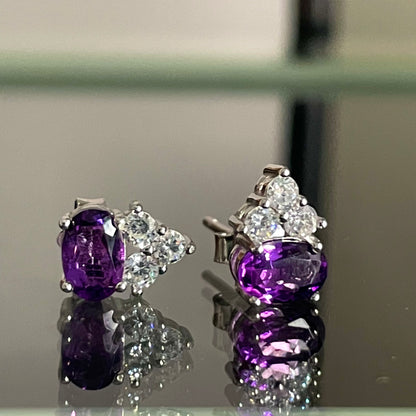 Pendientes amatista Purple Grace