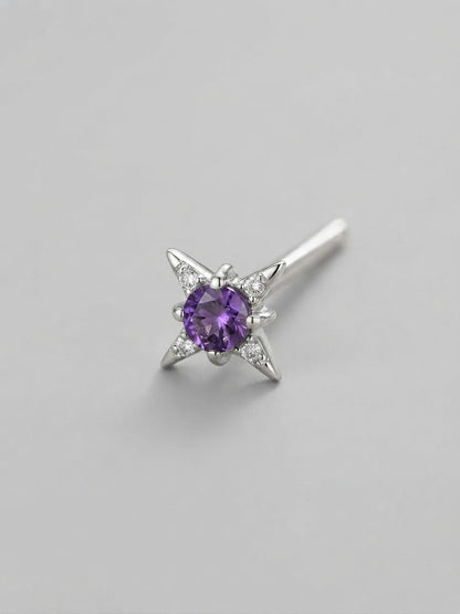 Pendientes estrella amatista Purple Agatha