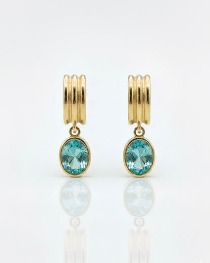 Pendientes esmeralda Creta