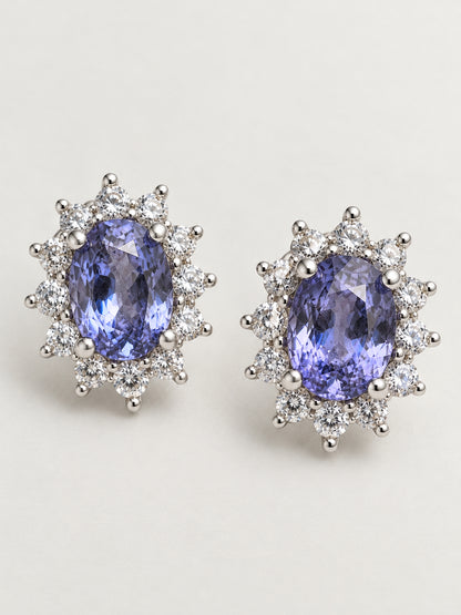 Pendientes Tanzanita Diana