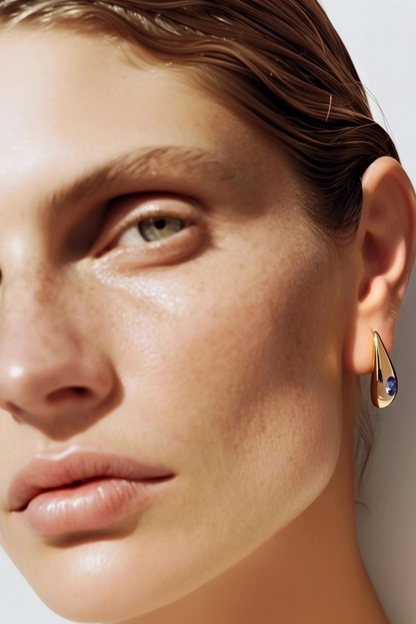 Pendientes Drop Tanzanita