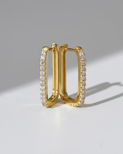 Pendientes aro rectangulares Cinderella