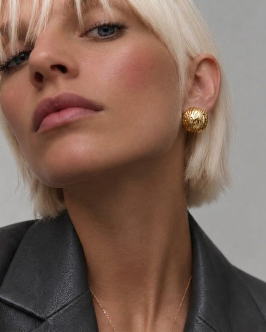Pendientes Nut Gold