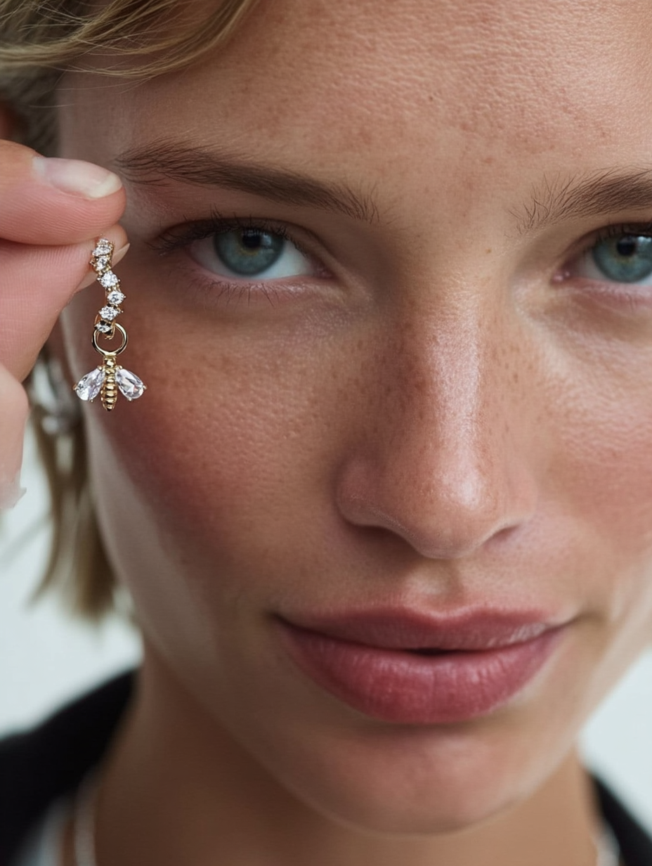 pendientes abeja royal