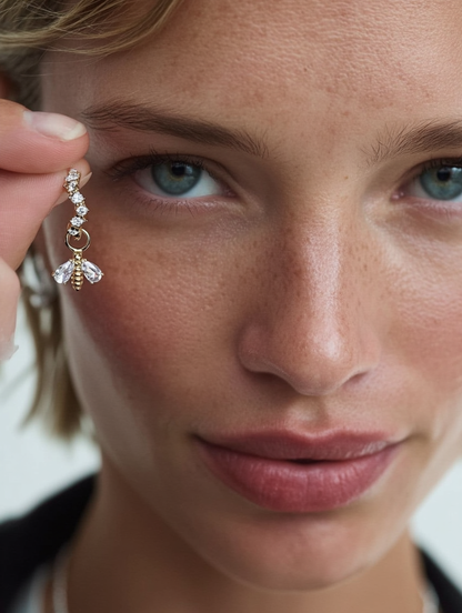 pendientes abeja royal