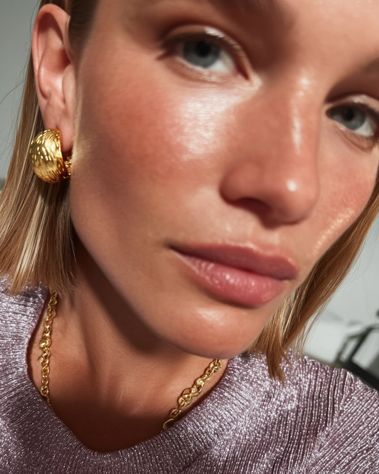 pendientes lujo silencioso oro