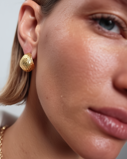 pendientes elegantes oro